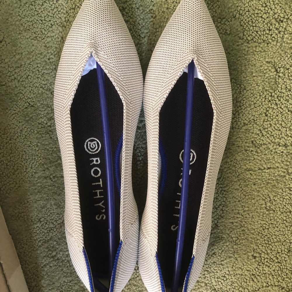 Rothy’s Size 9 Points in Flax Birdseye